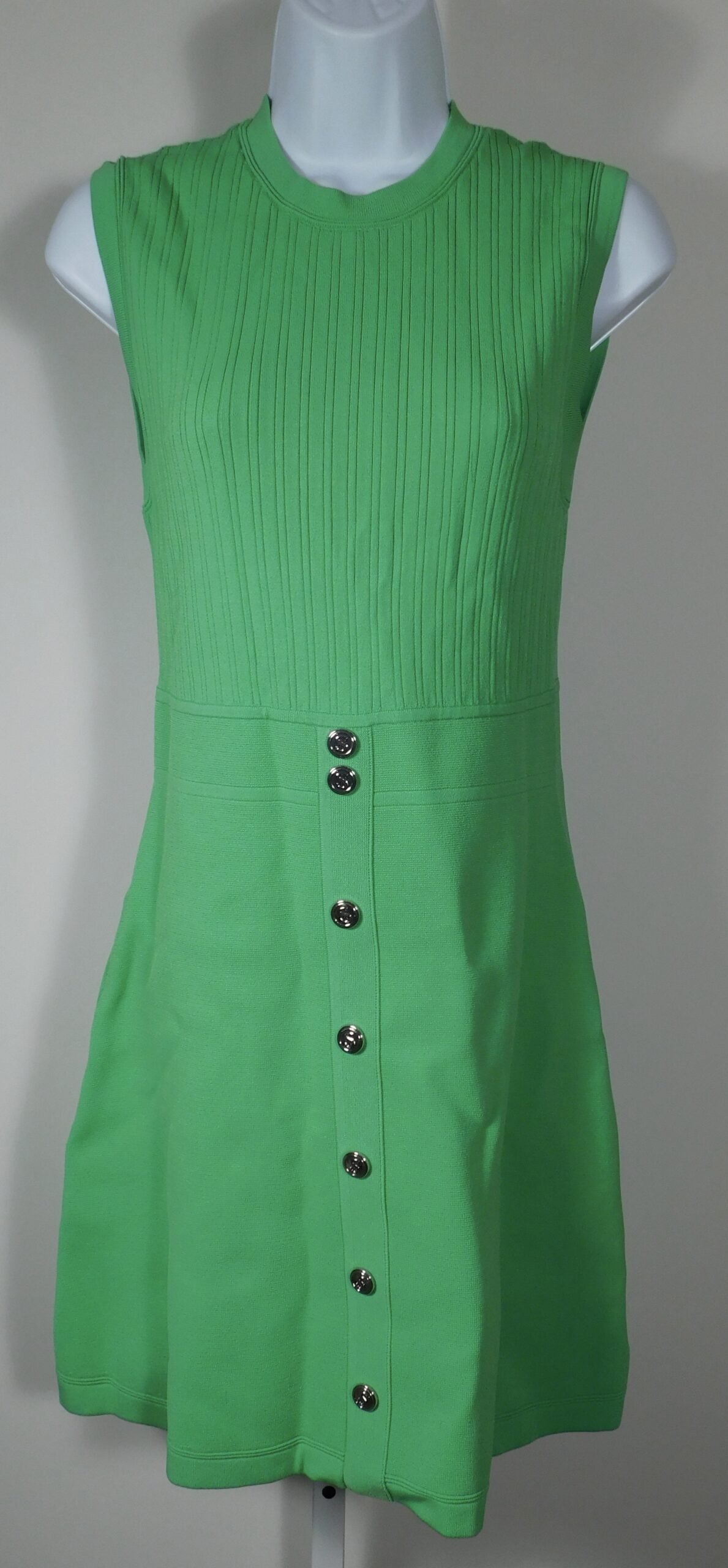 SANDRO Women's Green Sweety Knit Sleeveless Dress Dress Sz S ($470) - Image 4