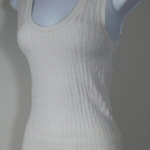 VERONICA BEARD Women's Ivory Shadow Striped Scoop Neck Knit Tank Top Blouse Sz M ($325)