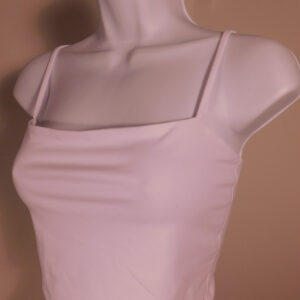 SUSAN MONACO NWT Women's Sugar White Essential Square-Neck Crop Top Shirt Sz M ($58)