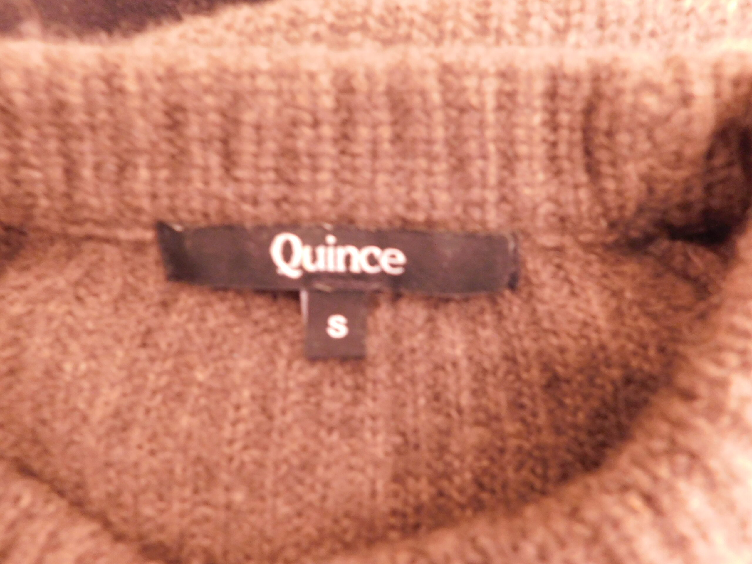 QUINCE Women's Brown Ribbed Cashmere Long Sleeve Crew Neck Sweater Sz S ($99.90) - Image 5