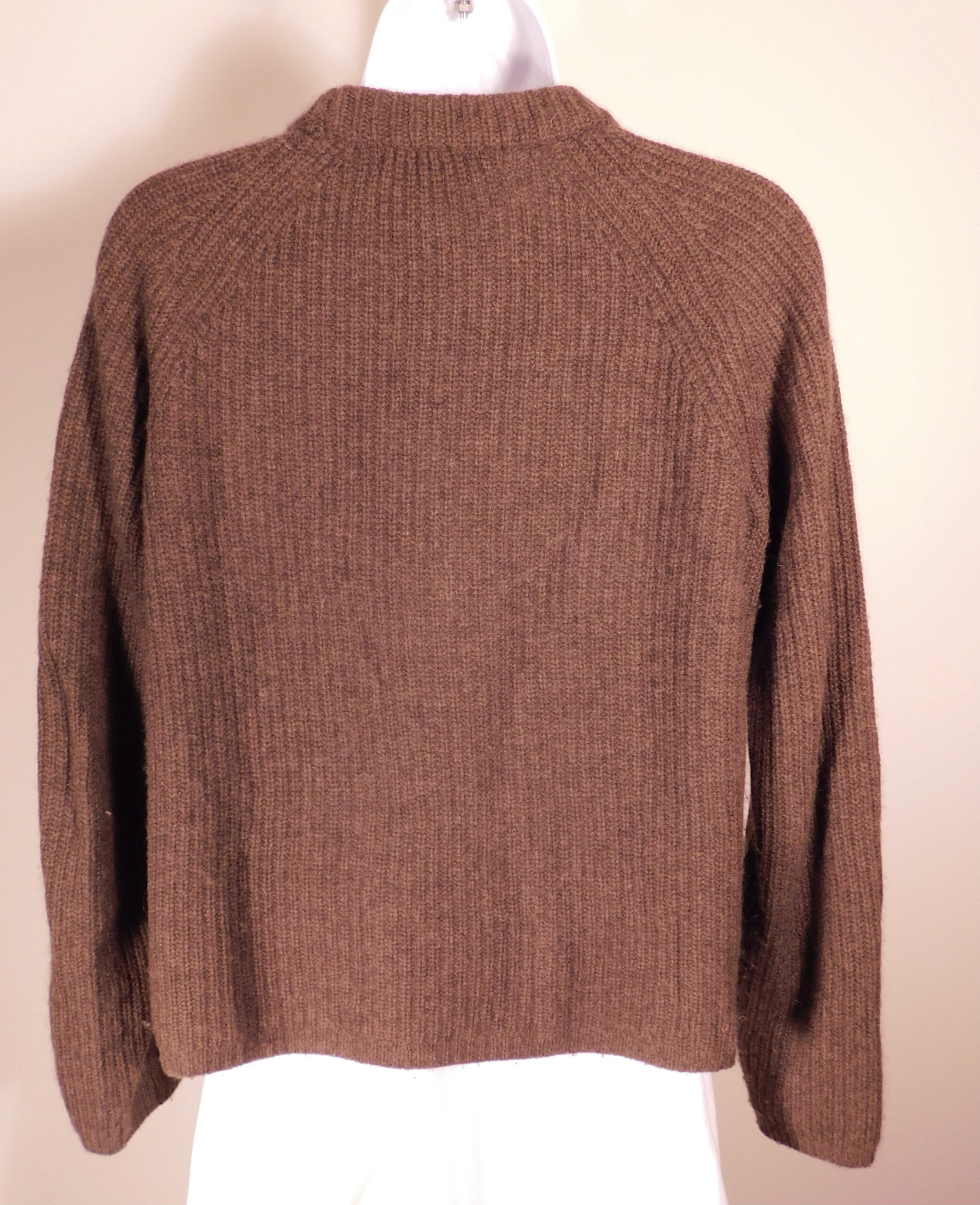 QUINCE Women's Brown Ribbed Cashmere Long Sleeve Crew Neck Sweater Sz S ($99.90) - Image 4