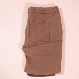 OLD NAVY PERFECT BERMUDAS Women's Weathered Brown Cotton Stretch Low Rise Short Sz 6