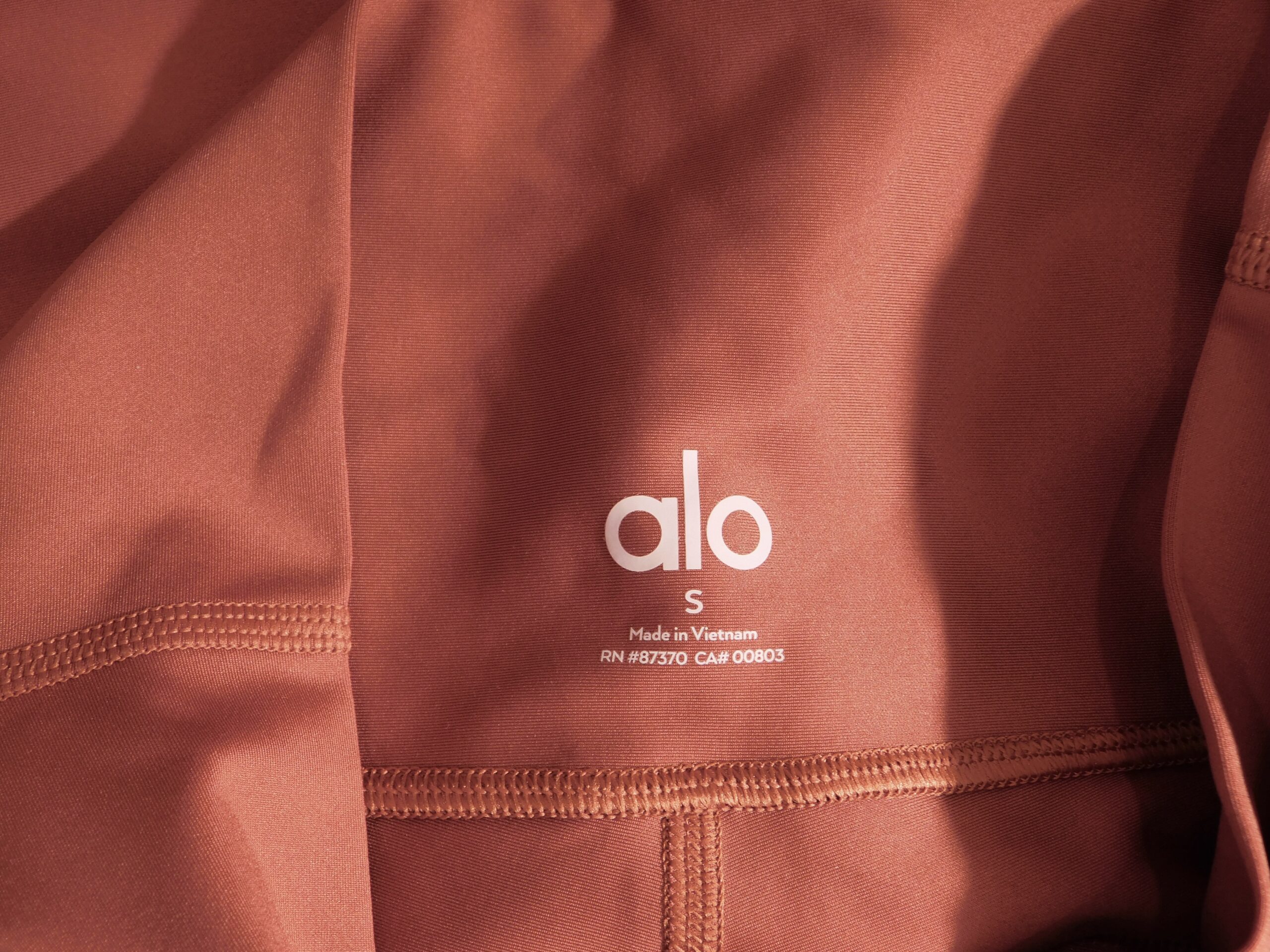 ALO Woman's Copper High Waist Cropped Legging Pant Sz S - Image 7