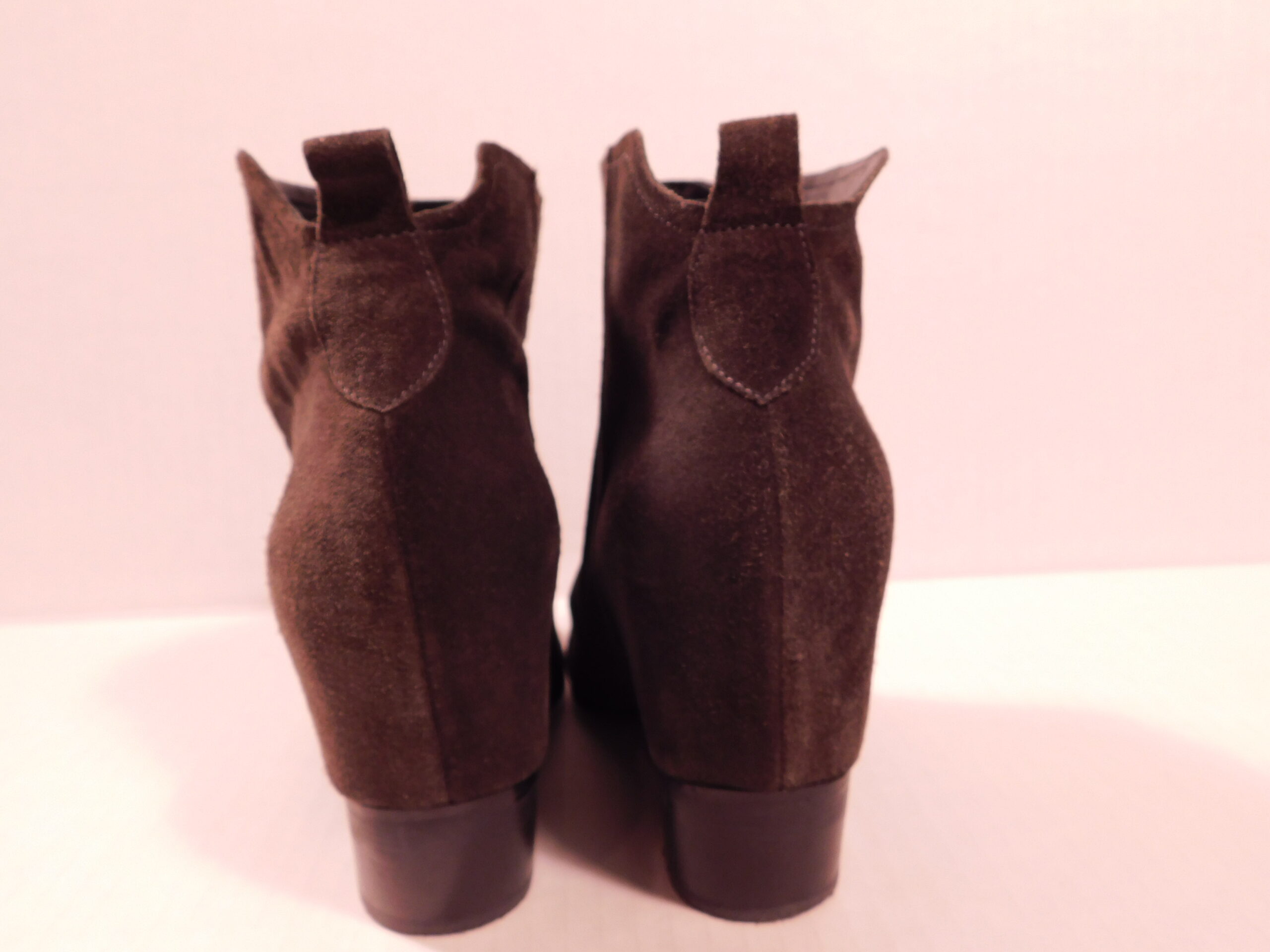 SIGERSON MORRISON Womens Brown Suede Block Heel Pointed Toe Ankle Boots Sz 7.5 - Image 8