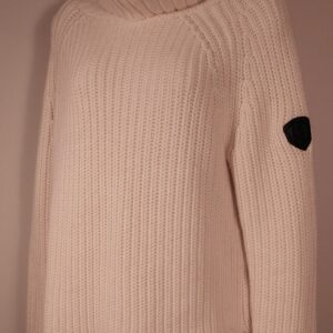 ALP N ROCK Women's Ivory Cozy Ribbed Simone Turtleneck Sweater  Sz M ($380)