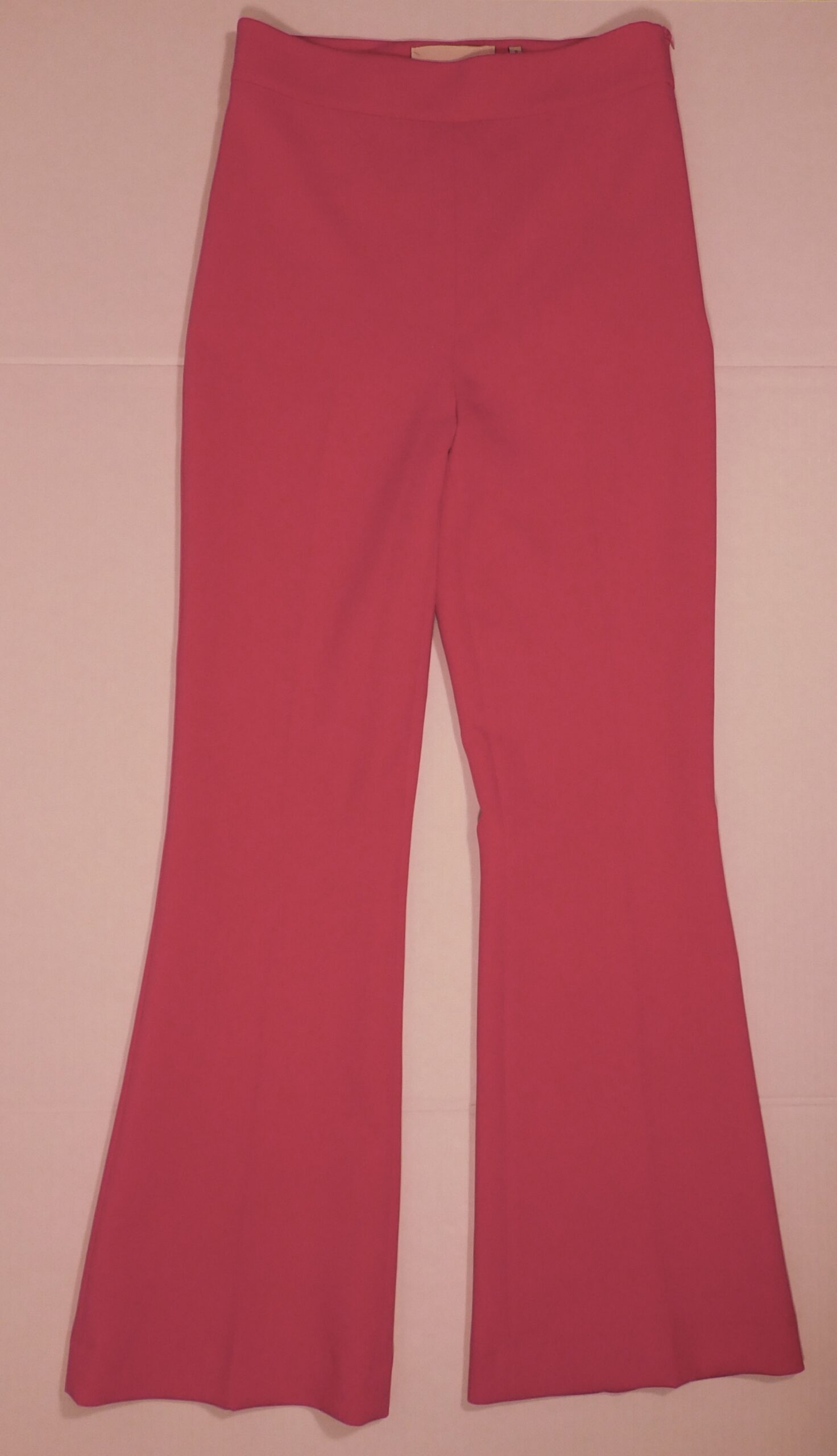 THEO Women's Fuchsia Pink Flat Front Wide Leg Pant Sz M ($425) - Image 3