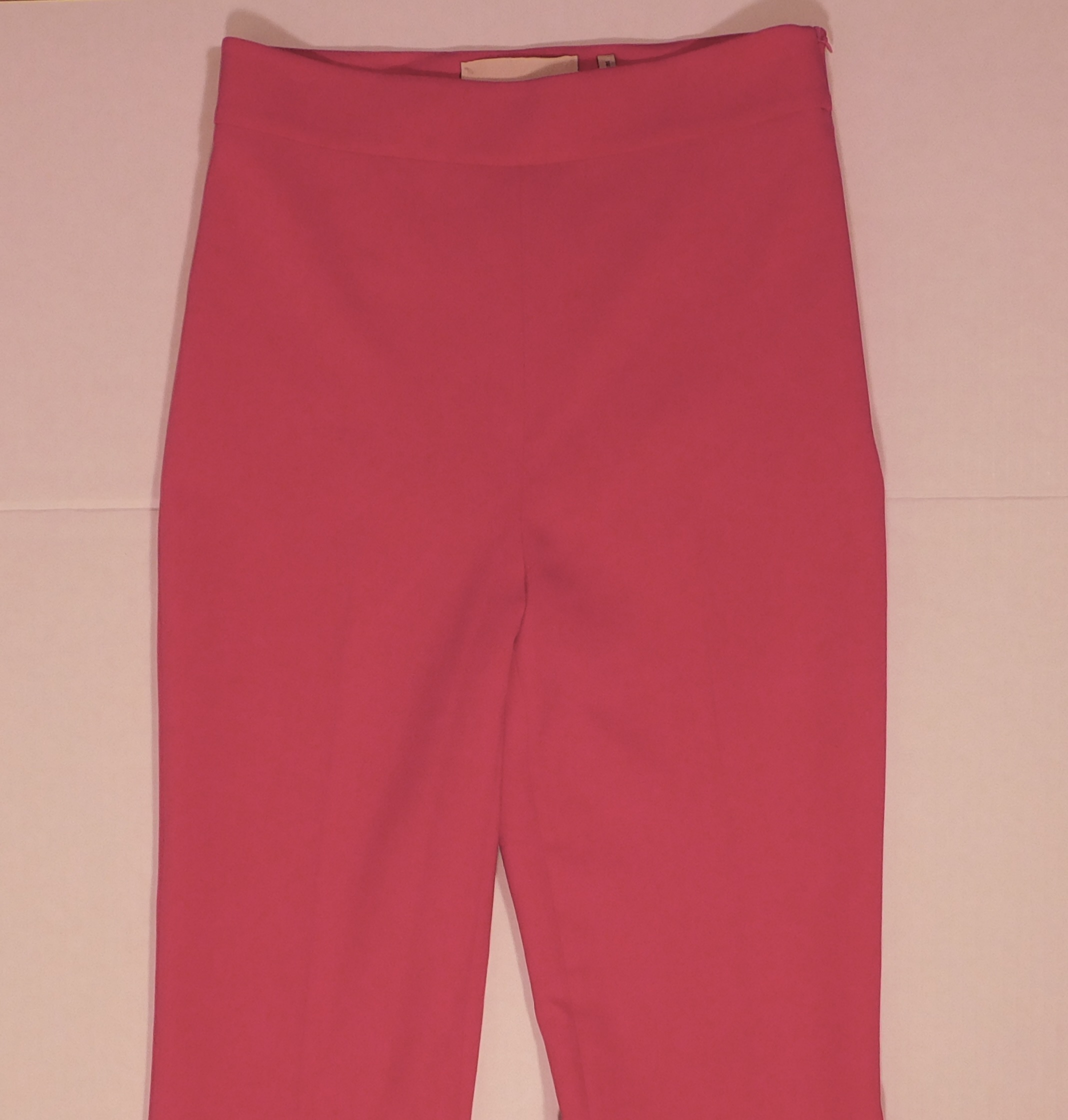 THEO Women's Fuchsia Pink Flat Front Wide Leg Pant Sz M ($425) - Image 4