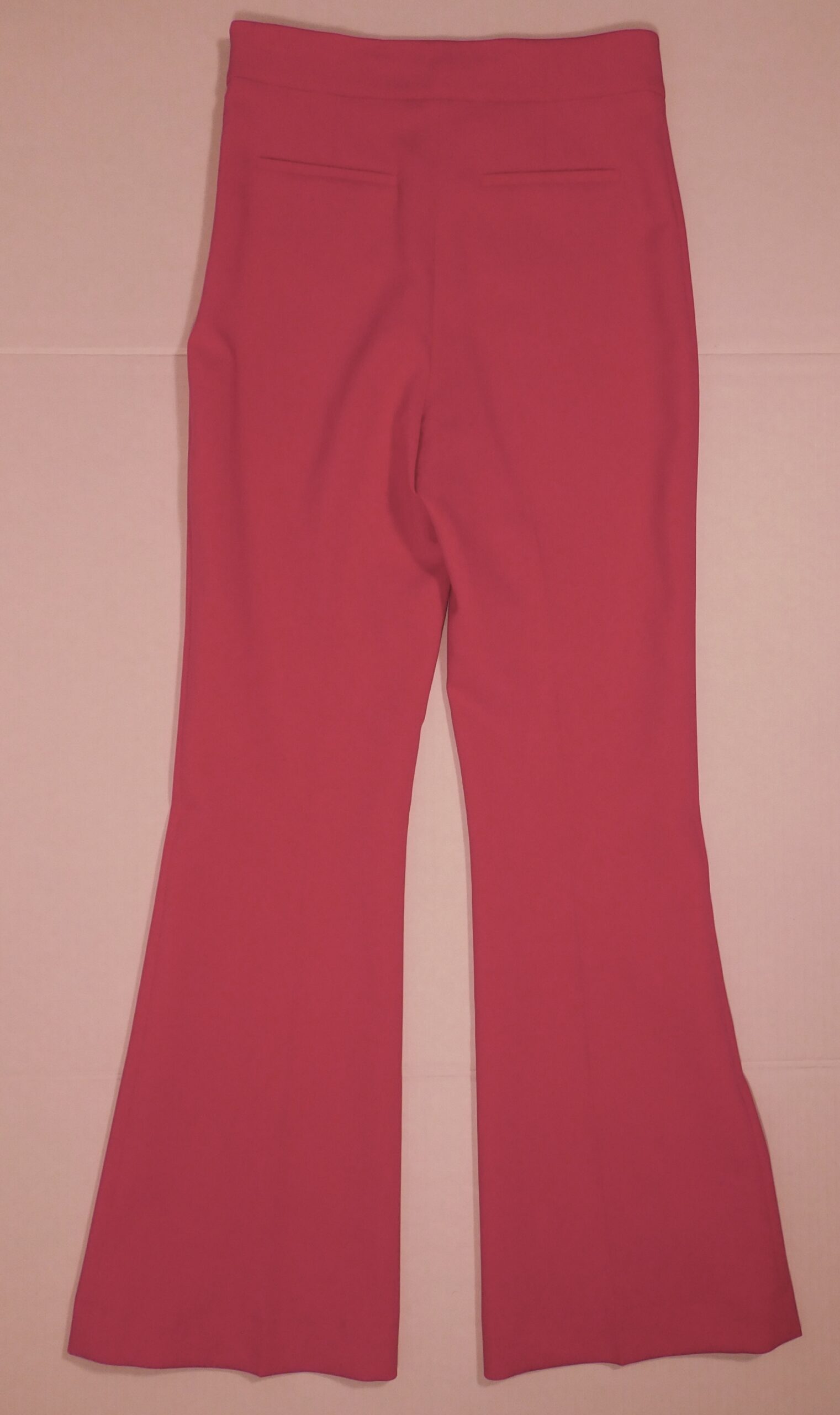 THEO Women's Fuchsia Pink Flat Front Wide Leg Pant Sz M ($425) - Image 5