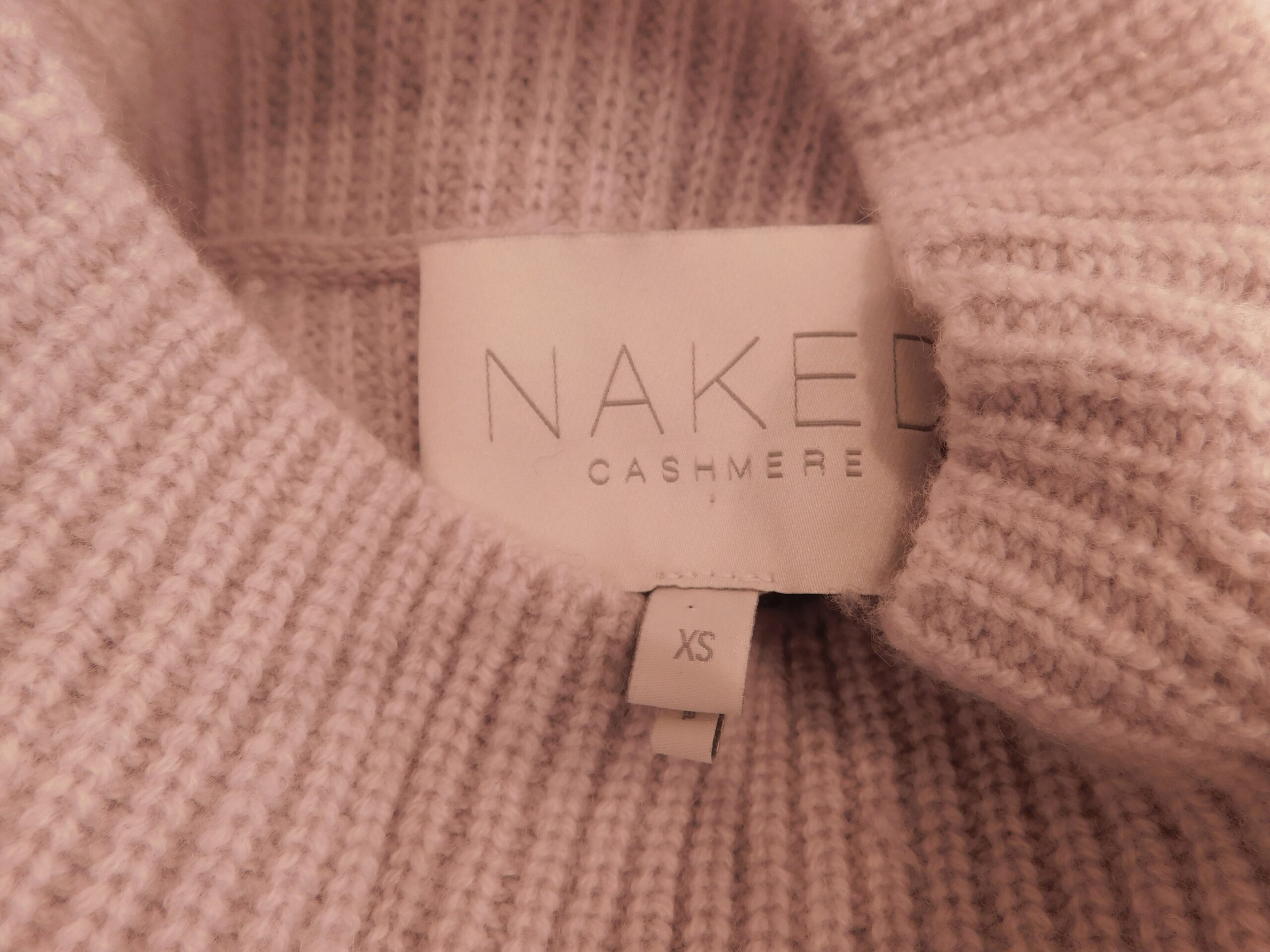 NAKED CASHMERE Women's Dove Gray Sleeveless Turtleneck Ribbed Cashmere Sweater Sz XS ($325) - Image 6