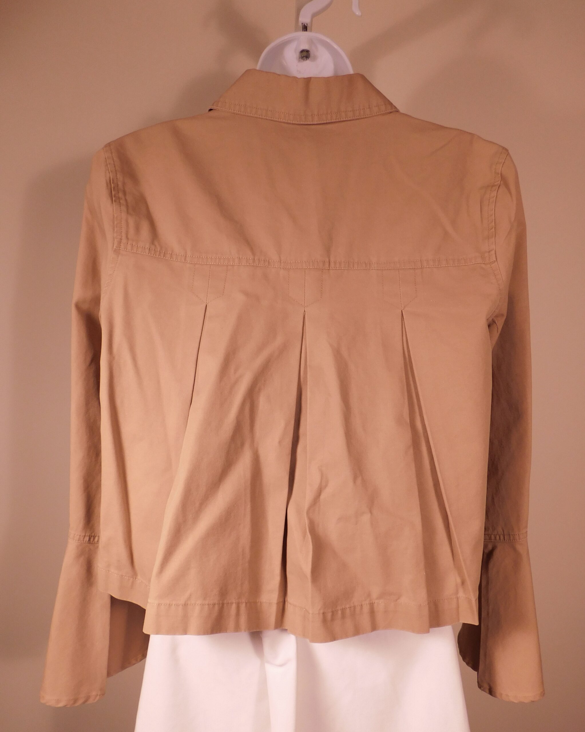 JACK BY BB DAKOTA Women's Tan Cotton Denim Button Front Jacket Sz S - Image 5