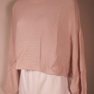 WILFRED FREE Women's Pink Crew Neck Boxy Cropped Sweater Sz S