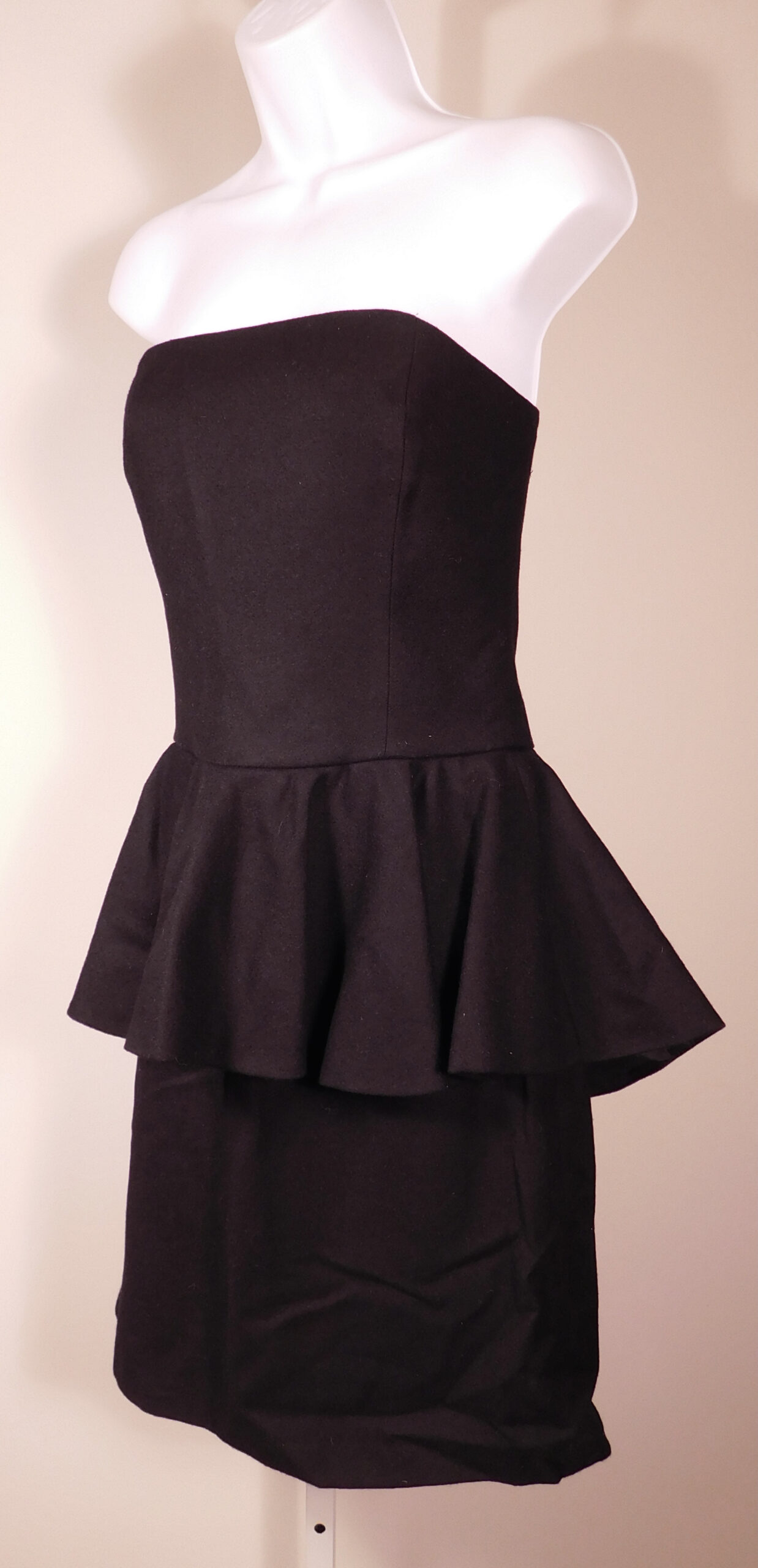 RUGBY BY RALPH LAUREN Women's Black Wool Strapless Dress Sz 8