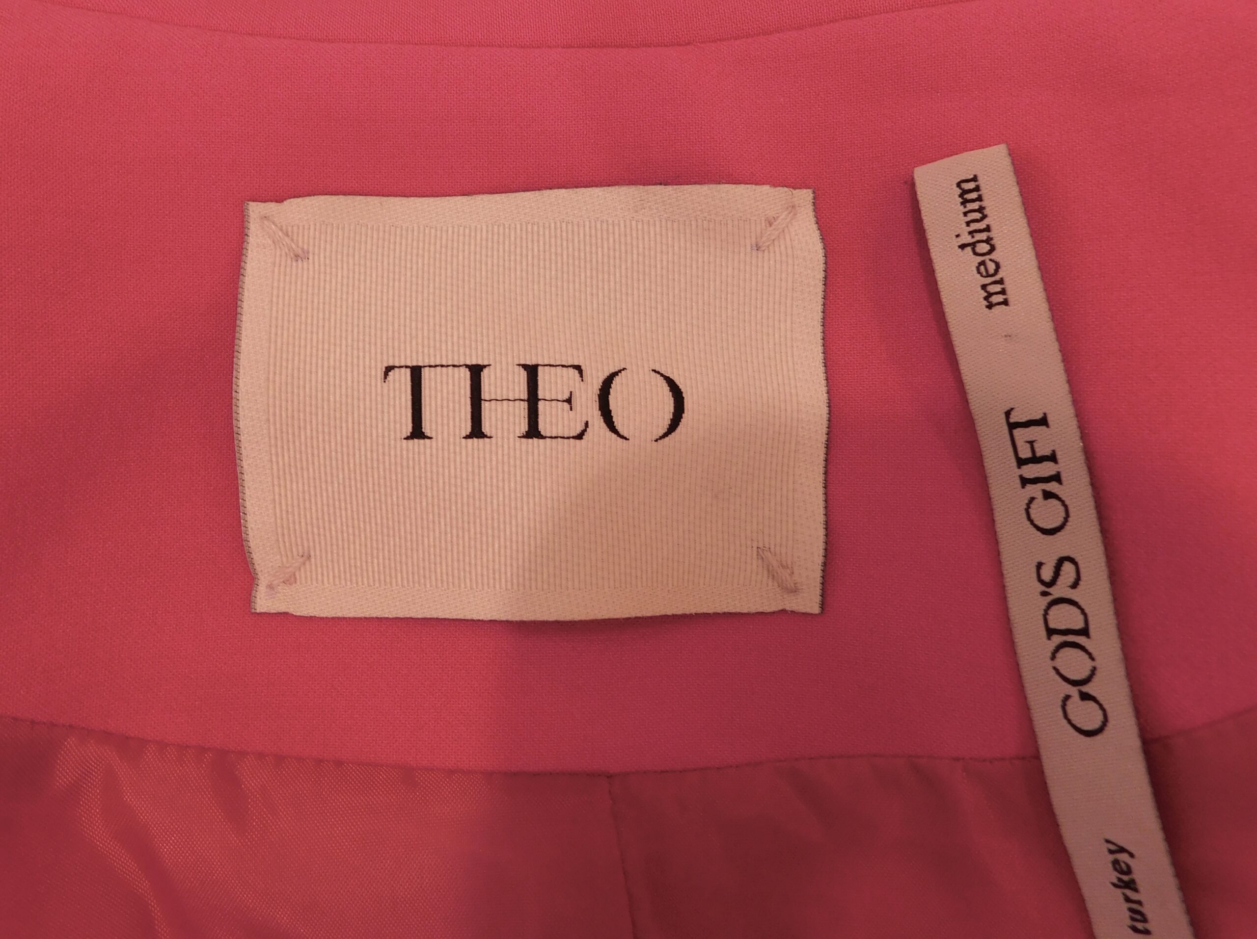 THEO THE LABEL Women's Fuchsia Daphne Cropped Military Jacket Blazer Sz M ($645) - Image 5