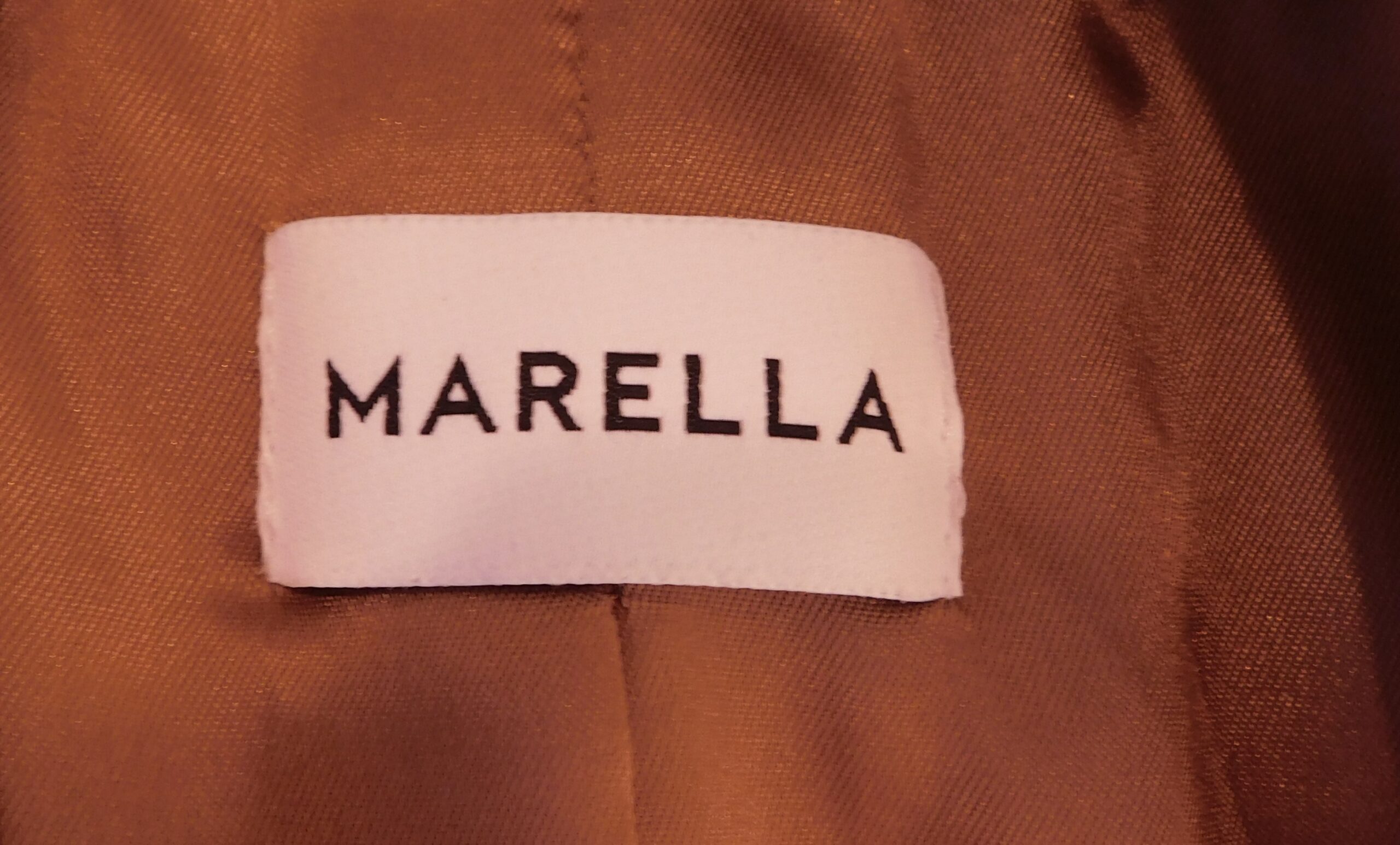 MARELLA Women's Tobacco Brown Sheel Leather 2 Button Blazer Sz 6 ($755) - Image 6