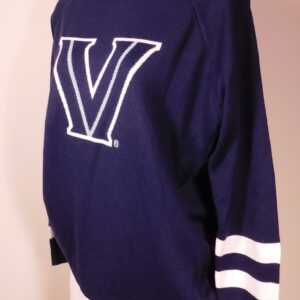 EMERSON STREET CLOTHING CO. Women's Navy Villanova Graphic Long Sleeve Sweater Sz S ($130)