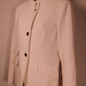 IRIS SETLAKWE Women's Ivory Mandarine Collar Blazer Sz 2 ($595)