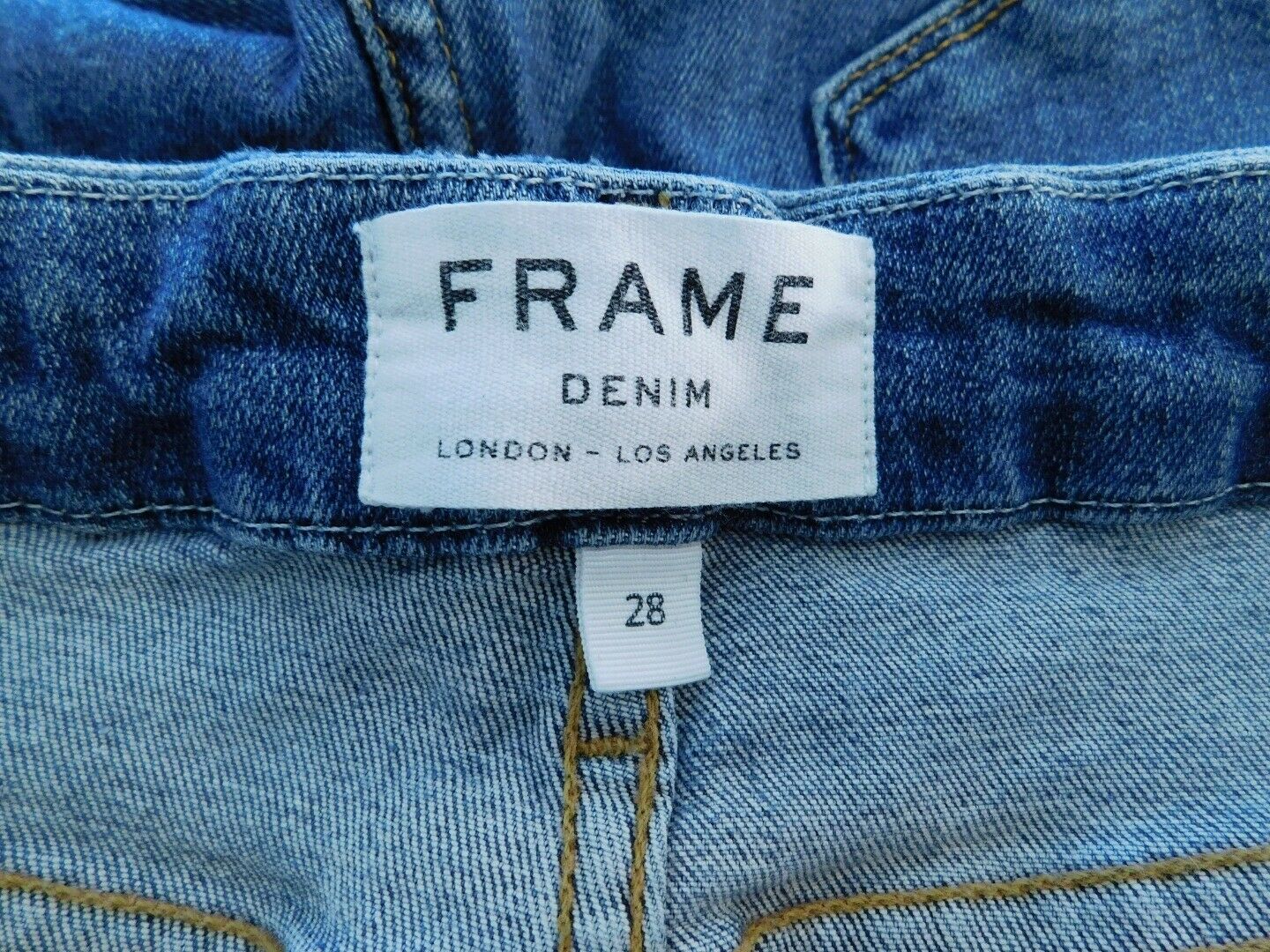 FRAME DENIM Women's Medium Wash "Le Crop Mini Boot" Jean Sz 28 - Image 11