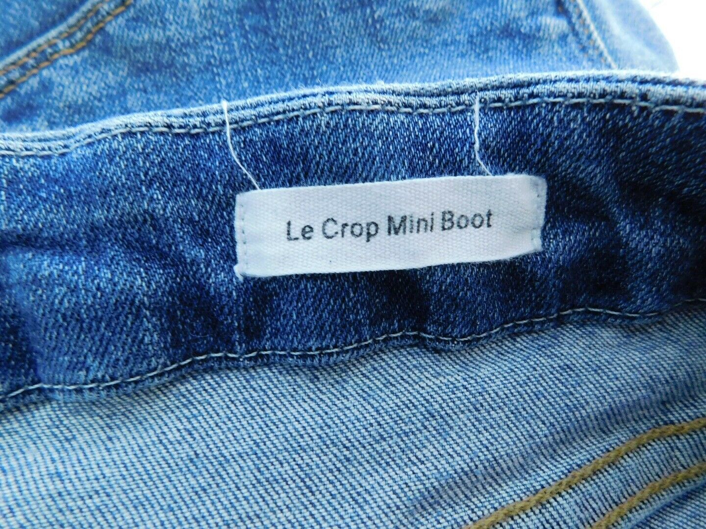 FRAME DENIM Women's Medium Wash "Le Crop Mini Boot" Jean Sz 28 - Image 12