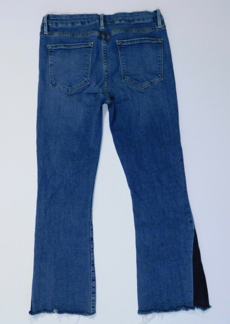 FRAME DENIM Women's Medium Wash "Le Crop Mini Boot" Jean Sz 28 - Image 8
