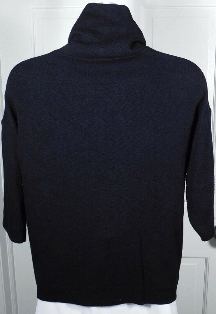 J CREW 365 Women's Black Short Sleeve Turtleneck Soft Sweater Sz XS - Image 5