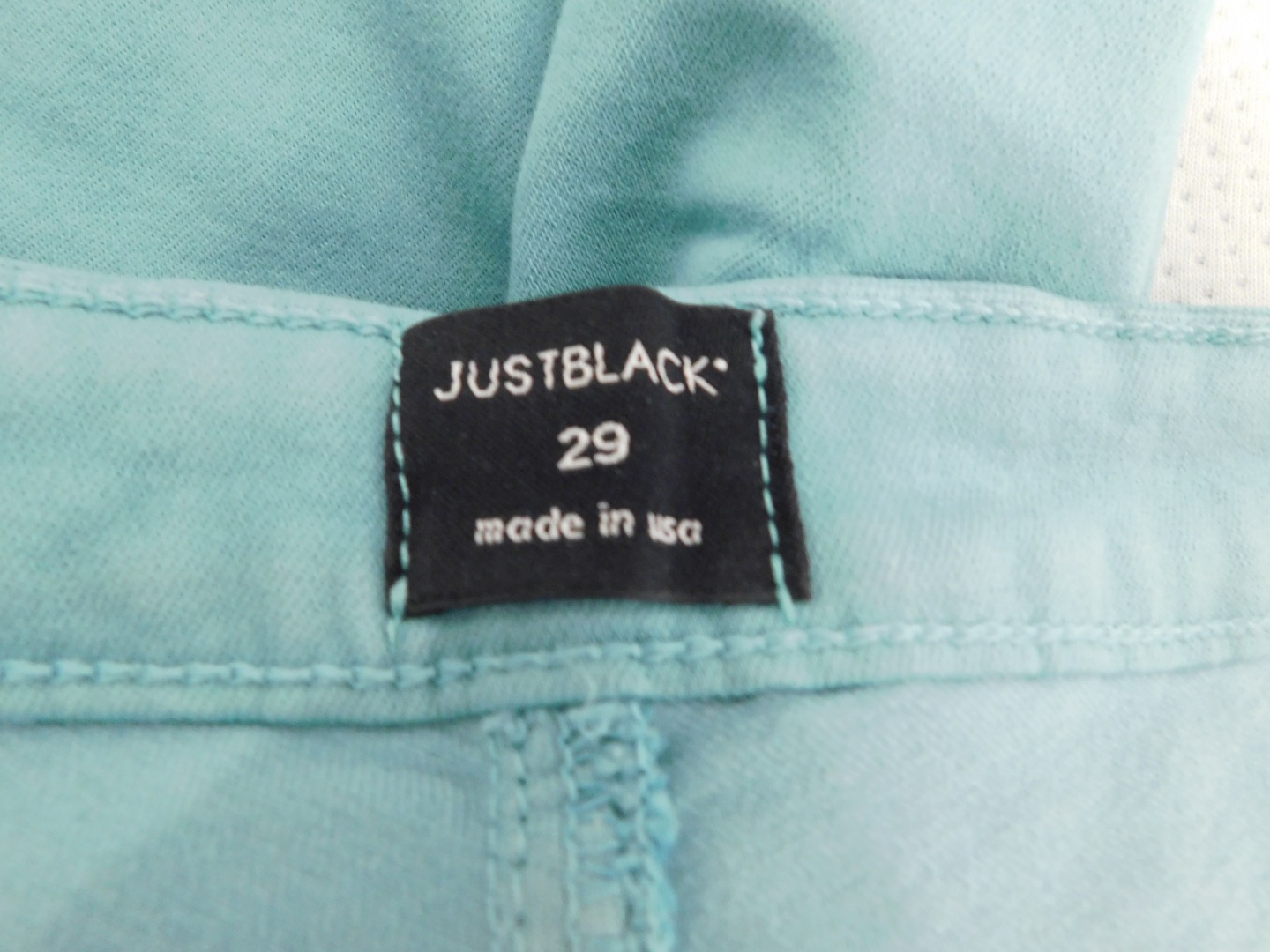 JUST BLACK Women's Aqua 5 Pocket Stretch Denim Pant Sz 29 - Image 8