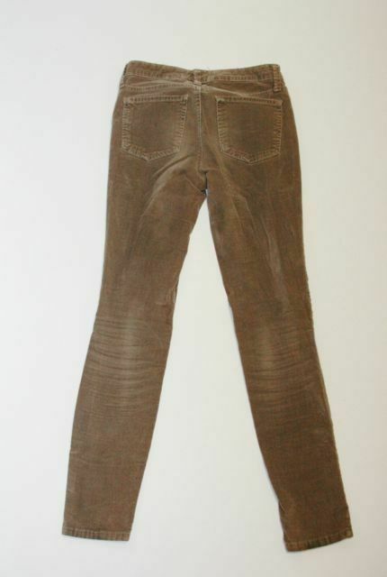NINE WEST VINTAGE AMERICA COLLECTION Missy 5-pocket Skinny Corduroys Brown Sz 2 - Image 4
