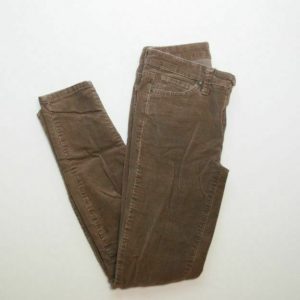 NINE WEST VINTAGE AMERICA COLLECTION Missy 5-pocket Skinny Corduroys Brown Sz 2
