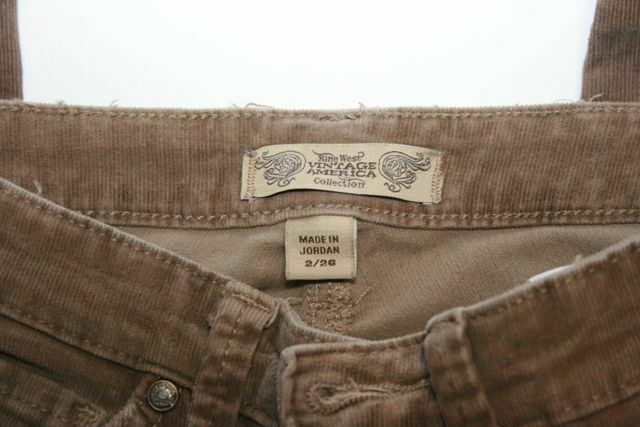 NINE WEST VINTAGE AMERICA COLLECTION Missy 5-pocket Skinny Corduroys Brown Sz 2 - Image 7