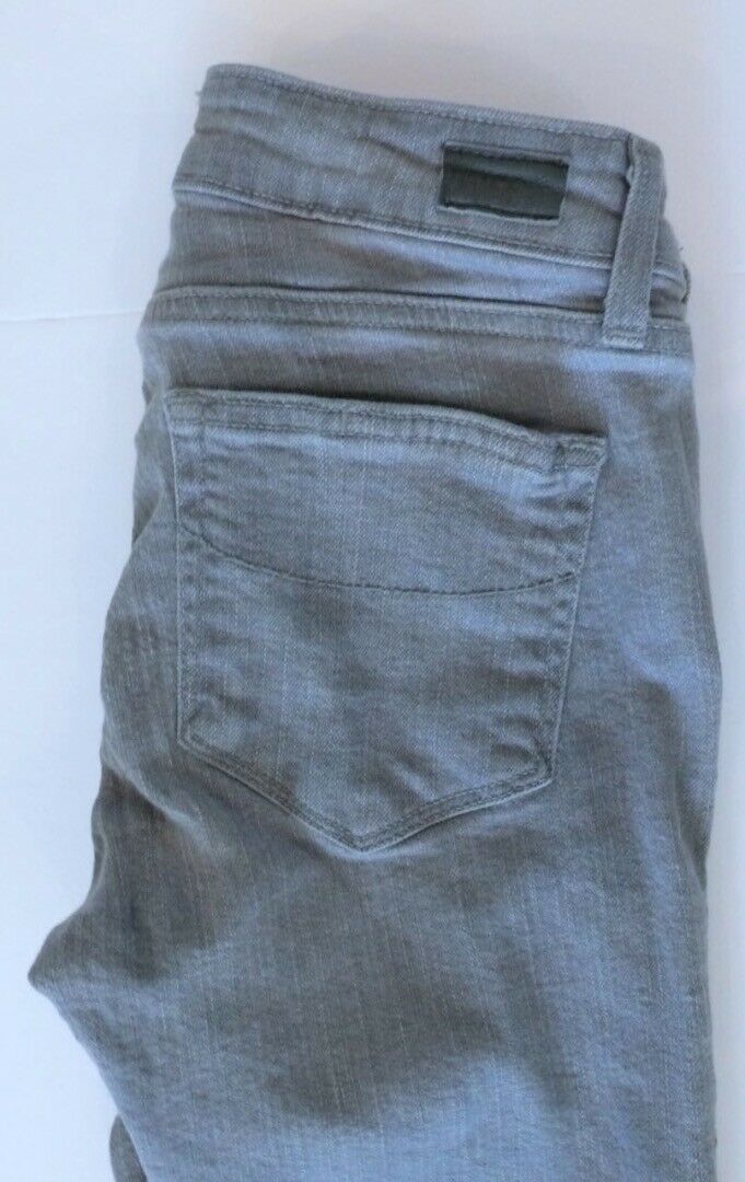 PAIGE Women's Gray Denim Skyline Skinny 5-Pocket Jeans Sz 26 - Image 4