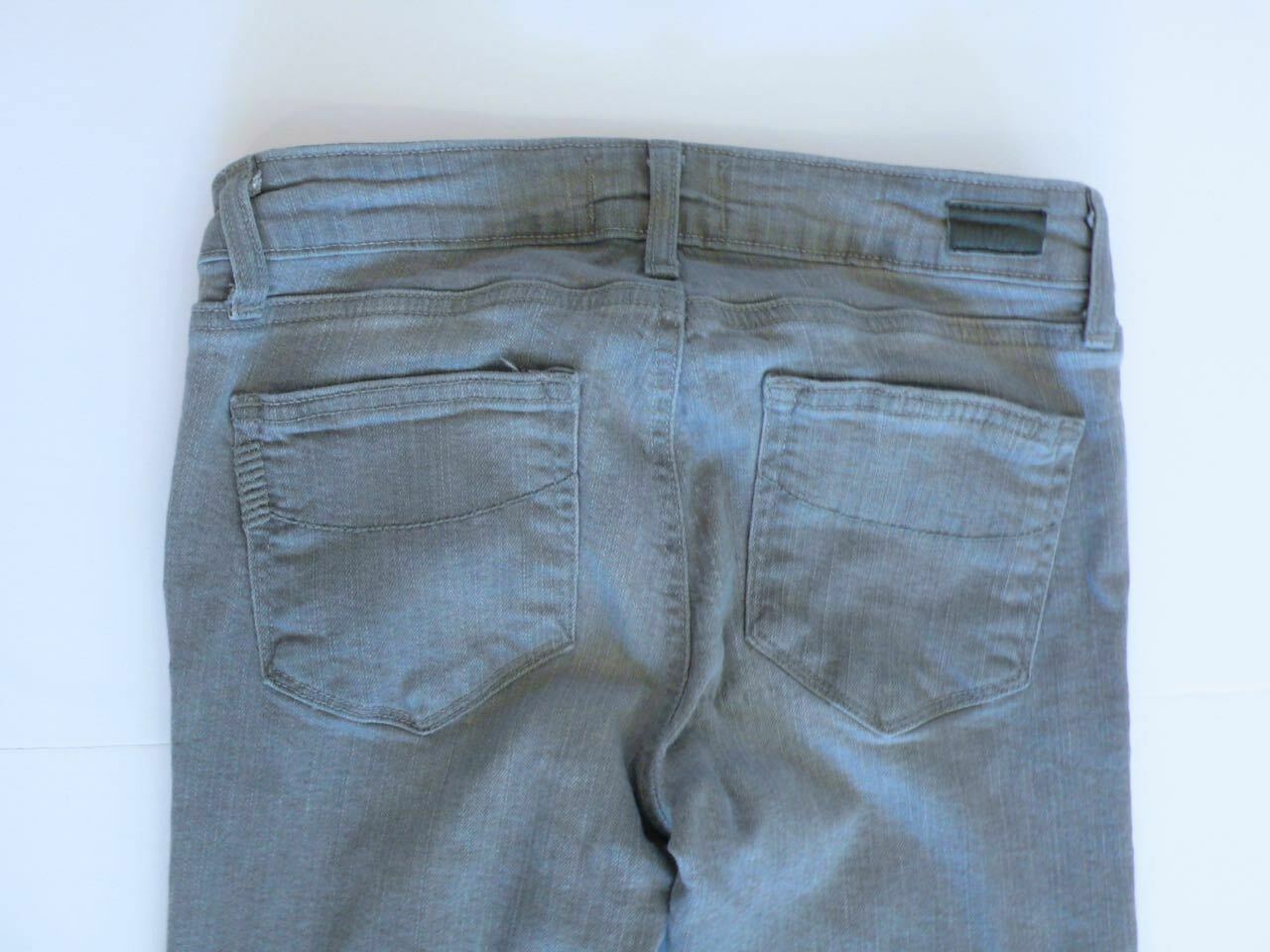 PAIGE Women's Gray Denim Skyline Skinny 5-Pocket Jeans Sz 26 - Image 6