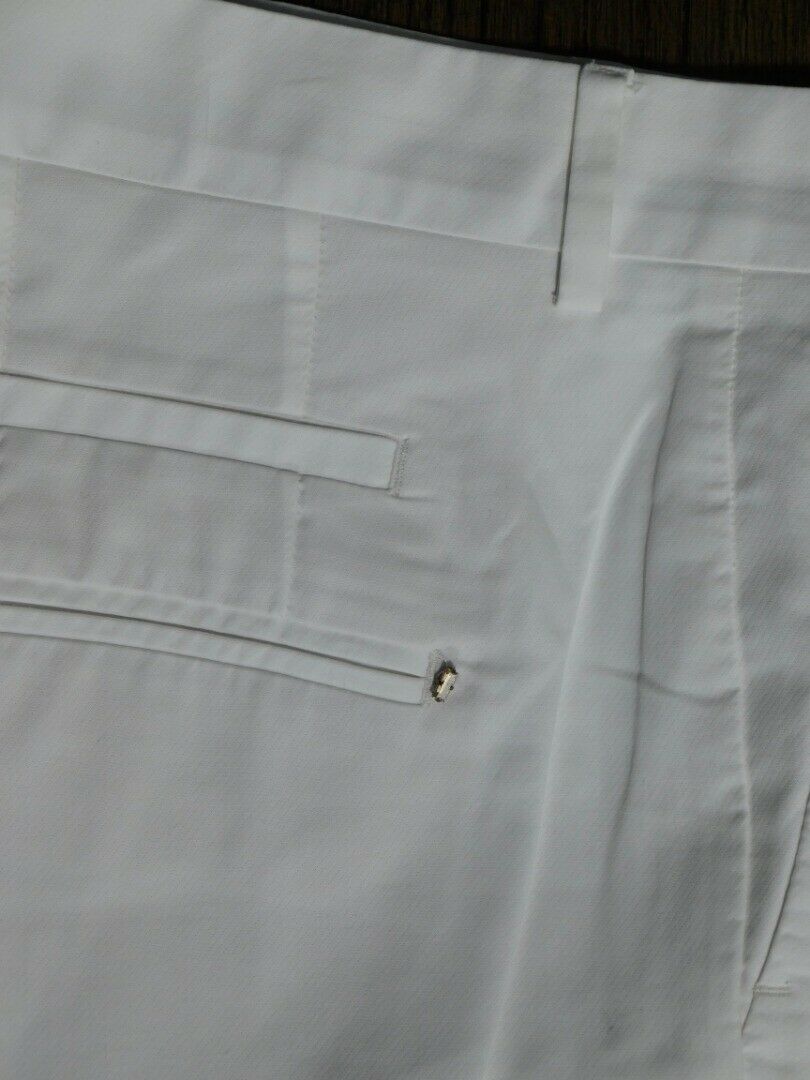 SPORTMAX Women's Ivory Flat Front Pant Sz 8 - Image 5