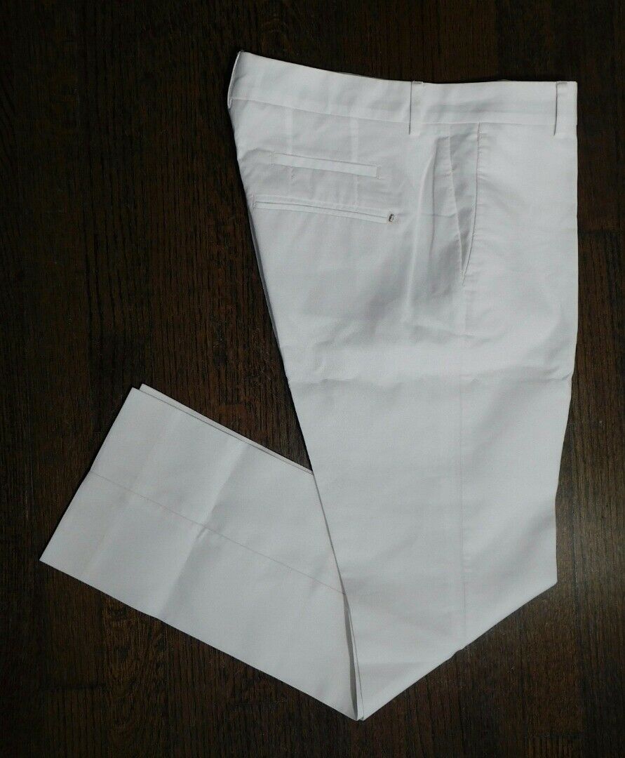 SPORTMAX Women's Ivory Flat Front Pant Sz 8