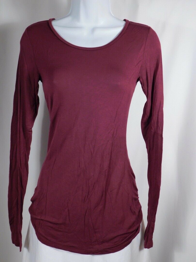 CALYPSO ST BARTH Mulberry Scoop Neck Long Sleeved T-Shirt Sz M - Image 3