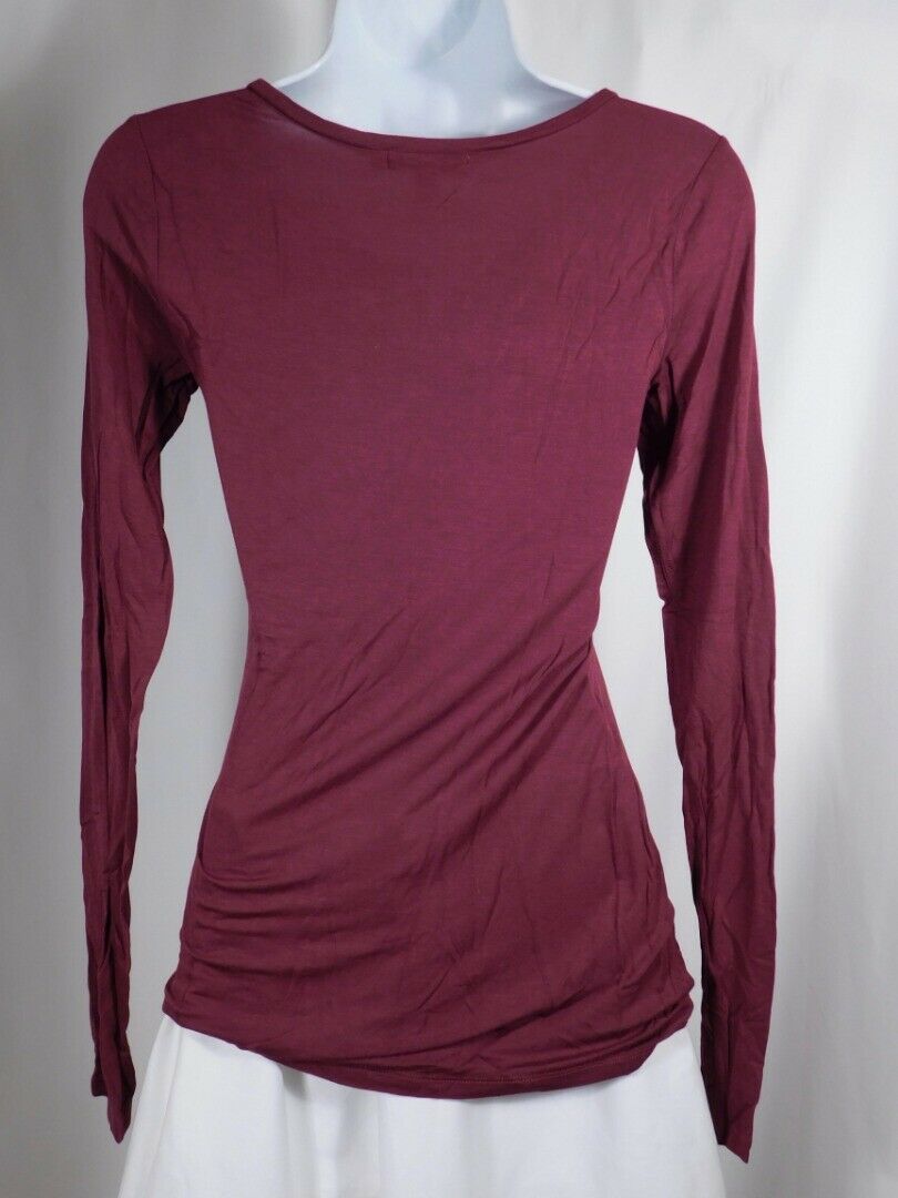CALYPSO ST BARTH Mulberry Scoop Neck Long Sleeved T-Shirt Sz M - Image 5