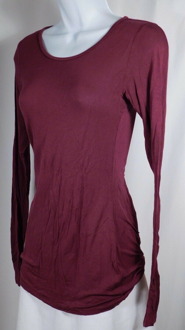 CALYPSO ST BARTH Mulberry Scoop Neck Long Sleeved T-Shirt Sz M