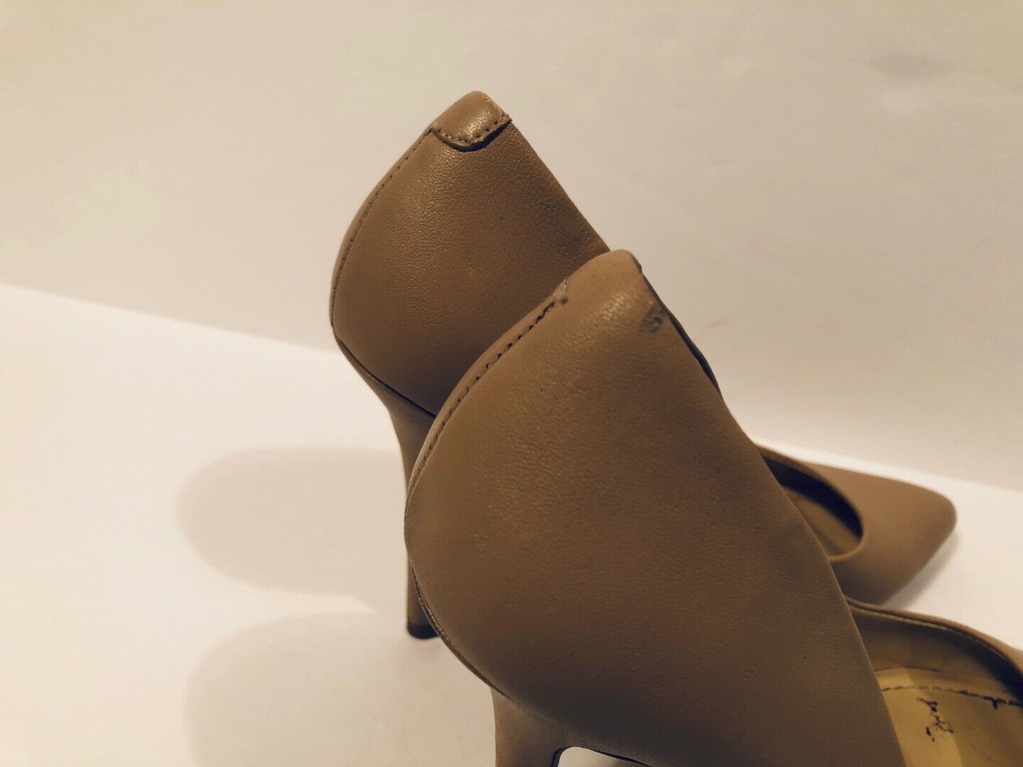 CHARLES BY CHARLES DAVID Women's Nude Point Toe Leather Pump Heel Shoe Sz 7.5 - Image 8