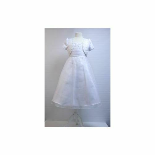 CHRISTIE HELENE NWT Beaded Sleeveless Communion Dress w/ Cropped Jacket Sz 6 - Image 3