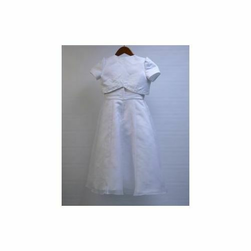 CHRISTIE HELENE NWT Beaded Sleeveless Communion Dress w/ Cropped Jacket Sz 6 - Image 4