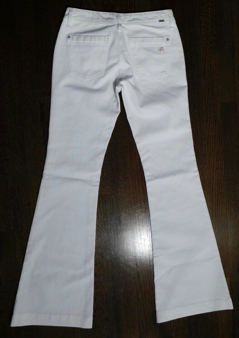 DL1961 Women's White Denim "Joy Super High-Rise Flare" 5 Pocket Jean Sz 28 - Image 6
