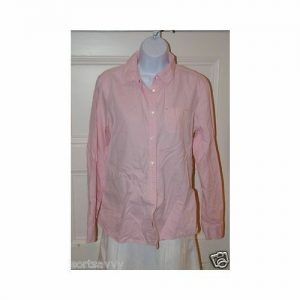GAP pink long sleeve button down shirt sz 10