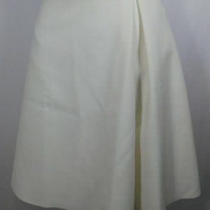 HALSTON HERITAGE Women's Ivory A-Line Skirt Sz 2 ($198)