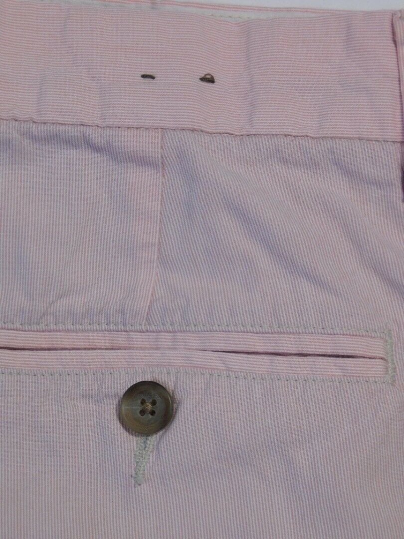J CREW CLUB Men's Red & White Striped Cotton 11" Inseam Short Sz 34 - Image 5