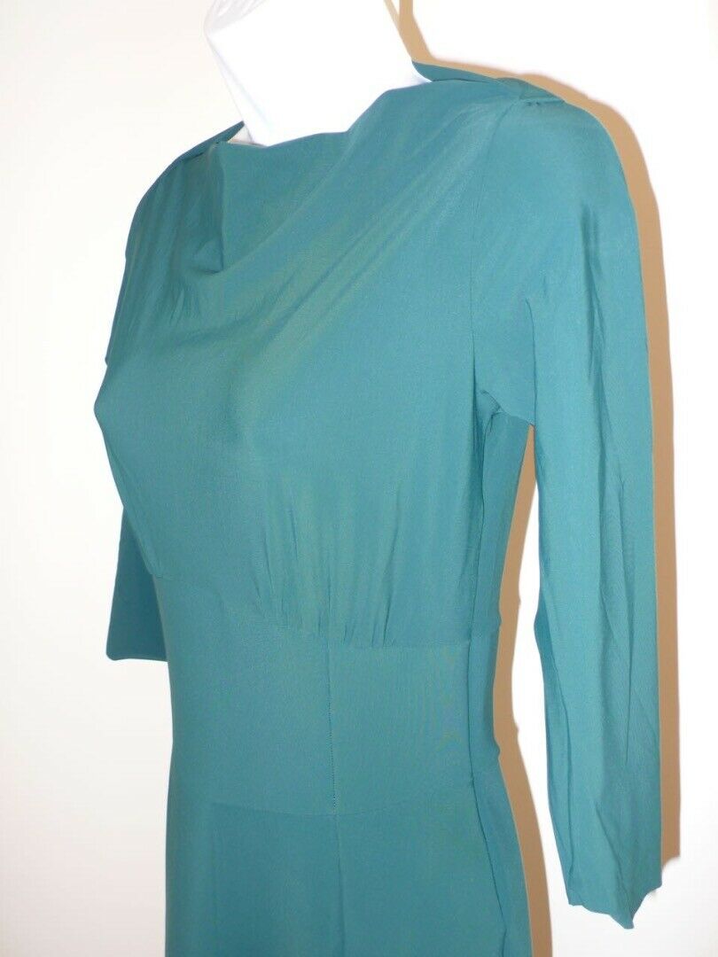 LA PETITE ROBE DI CHIARA BONI Green 3/4 Sleeve Flare Skirt Sheath Dress Sz 42 - Image 3