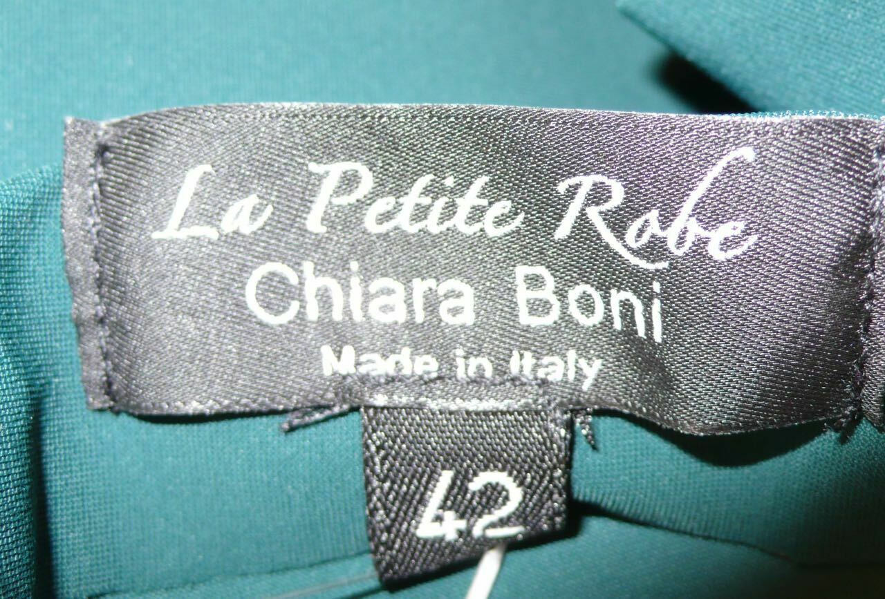 LA PETITE ROBE DI CHIARA BONI Green 3/4 Sleeve Flare Skirt Sheath Dress Sz 42 - Image 10