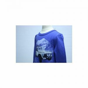 MORGAN & MILO NWT Cobalt Blue Boys Long Sleeve Ctn T-Shirt W/ Range Rover Sz 2T