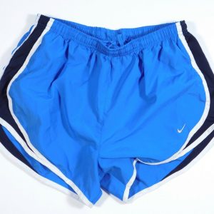 NIKE Women's Dri-Fit Blue White Trim Black Accent Running Short Sz M