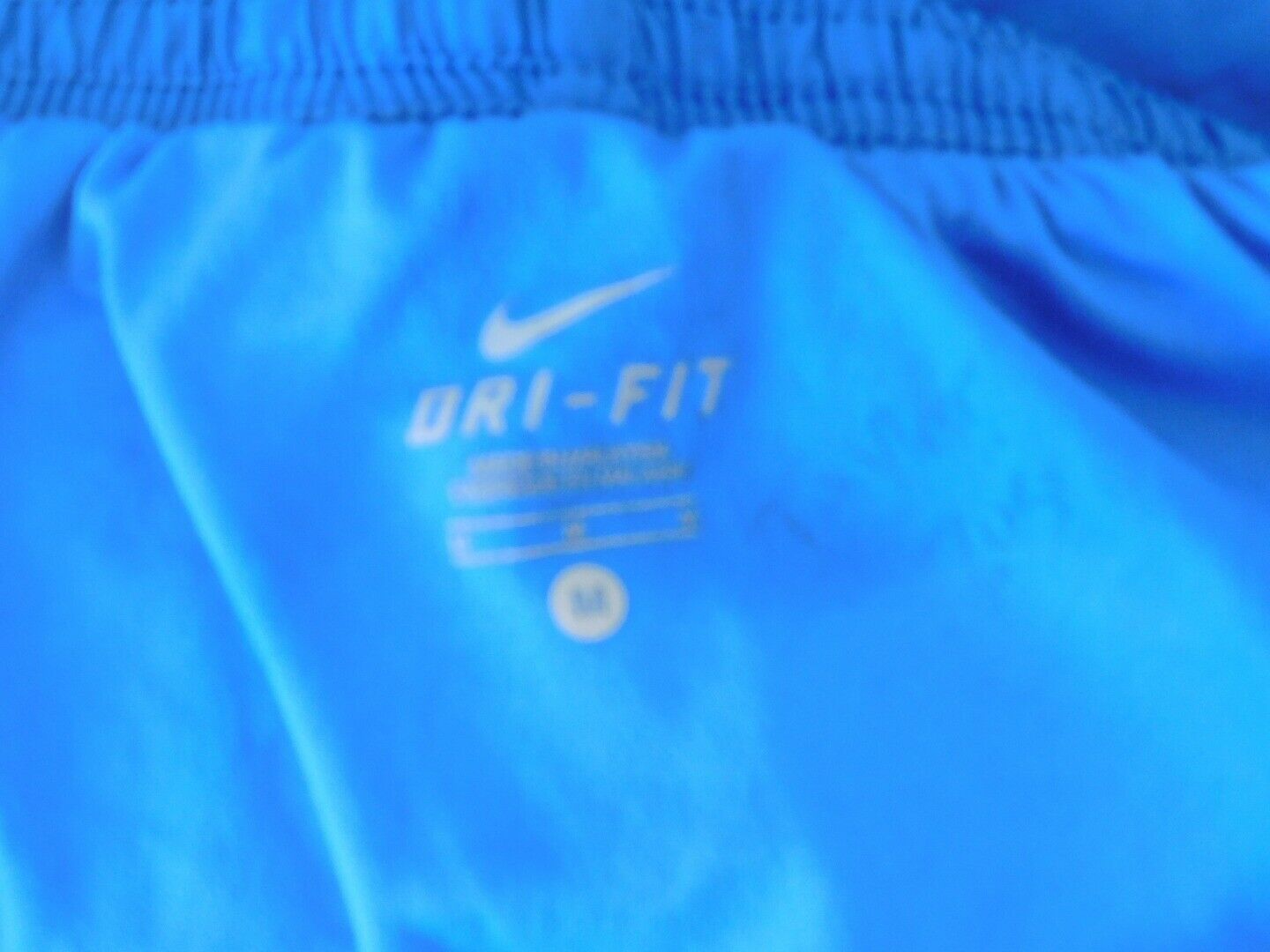 NIKE Women's Dri-Fit Blue White Trim Black Accent Running Short Sz M - Image 5
