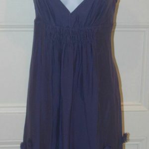NWT REBECCA TAYLOR Periwinkle Silk Sleeveless Applique Flowers Dress Sz 10 $395