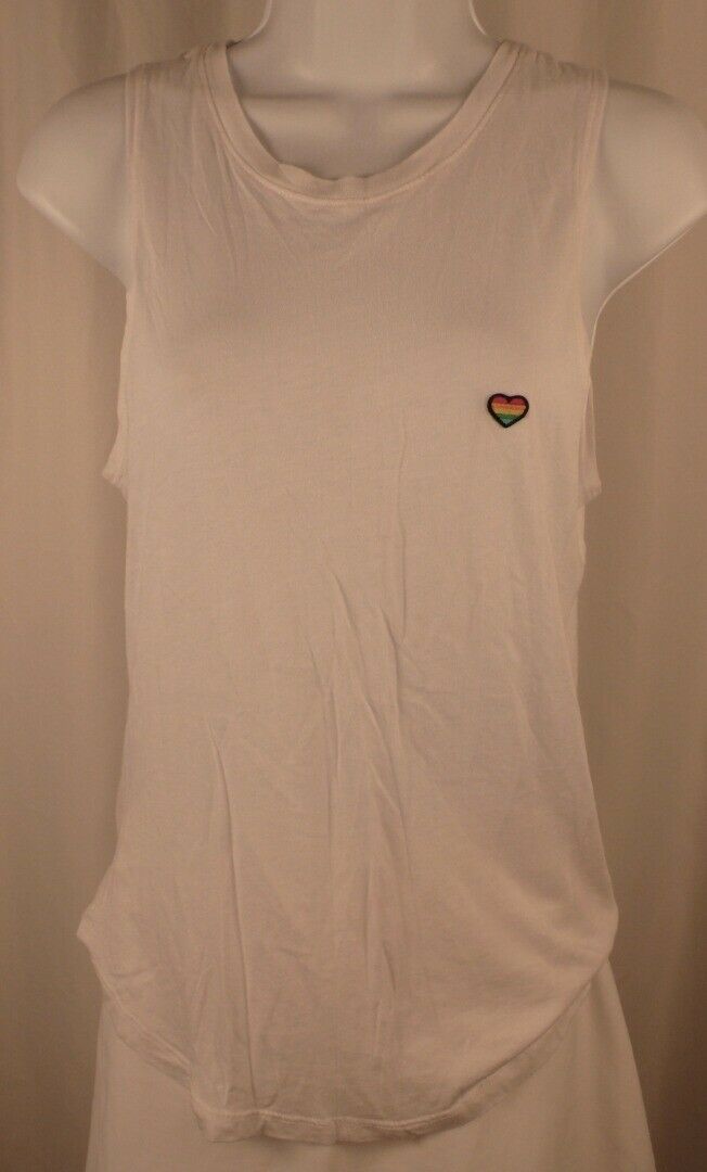 SPIRITUAL GANGSTER NWOT Womens White The Hand Of Fatima Sleeveless T-Shirt Sz XS - Image 5