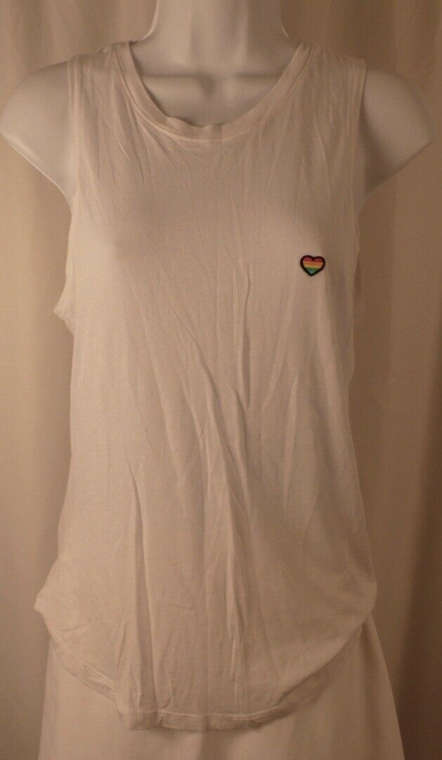 SPIRITUAL GANGSTER NWOT Womens White The Hand Of Fatima Sleeveless T-Shirt Sz XS - Image 6
